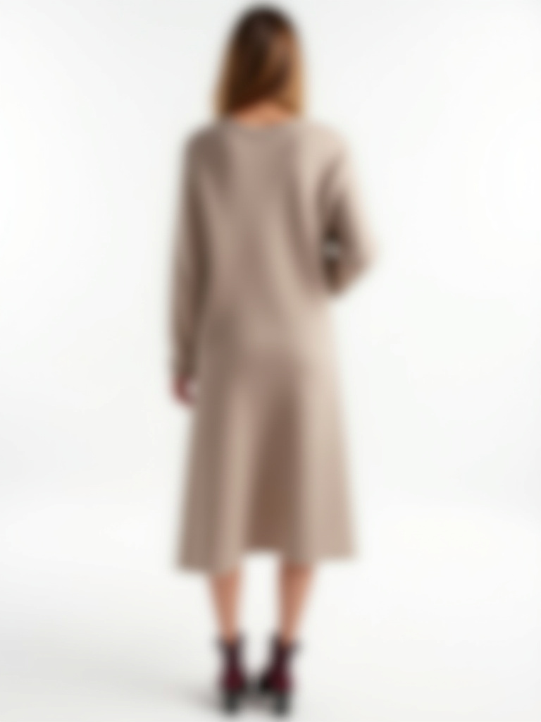 Robe pull longue col roulé plusieurs coloris